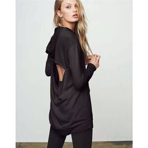 Victoria Sport by Victoria's Secret Open Back Hooded Fleece Tunic Top